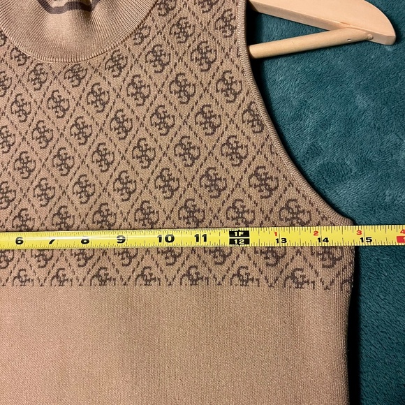 GUESS Mock neck  G Print Sleeveless Top - Picture 4 of 6